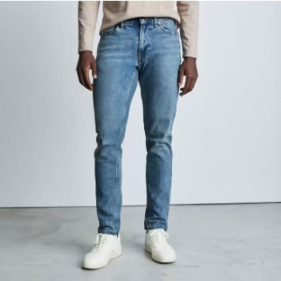 Everlane The Organic Cotton Slim Fit Jean in Faded Sky Blue sz 30 x 28 - Picture 1 of 5